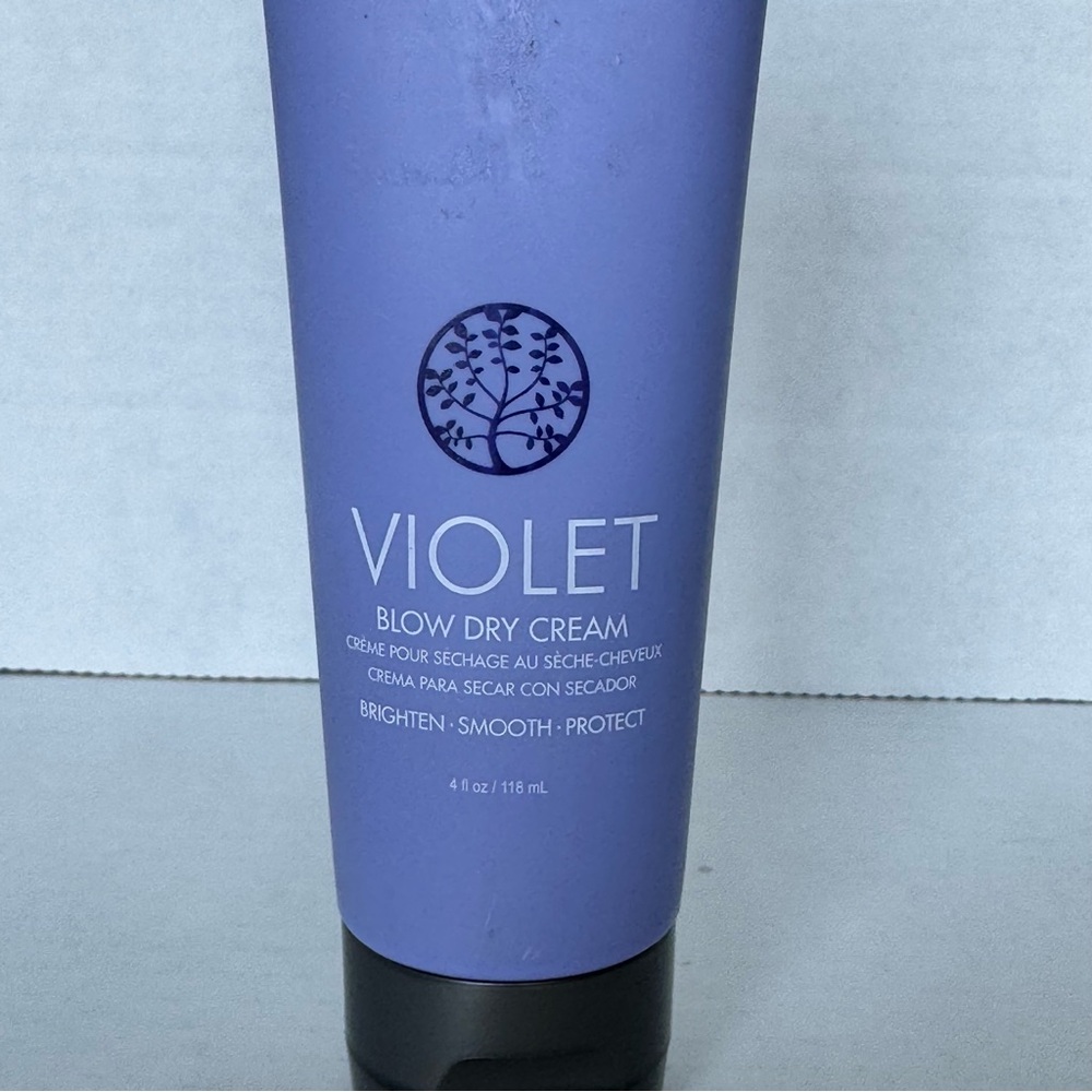 Surface Violet Blow Dry Cream 4oz Blonde Brighten Smooth Protect Vegan Haircare - Picture 3 of 8